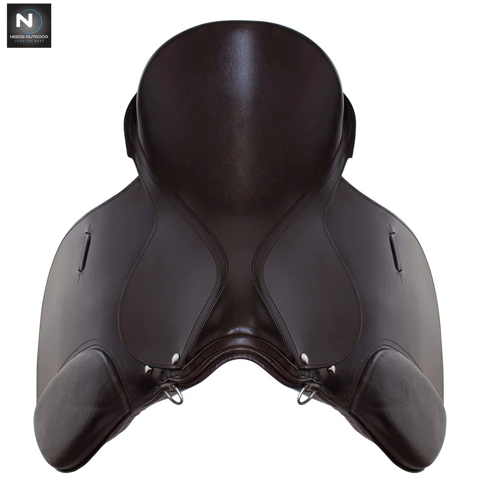 High Quality Horse Racing Saddle English Saddle Original Leather Horse Jumping Saddle In Solid Color