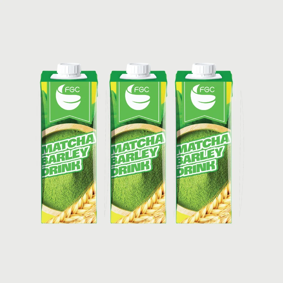 Vietnamese Manufacturer Cereal Matcha Barley Drink Healthy Ready To Drink Cereal Paper Box Packaging Custom Cereal Drink