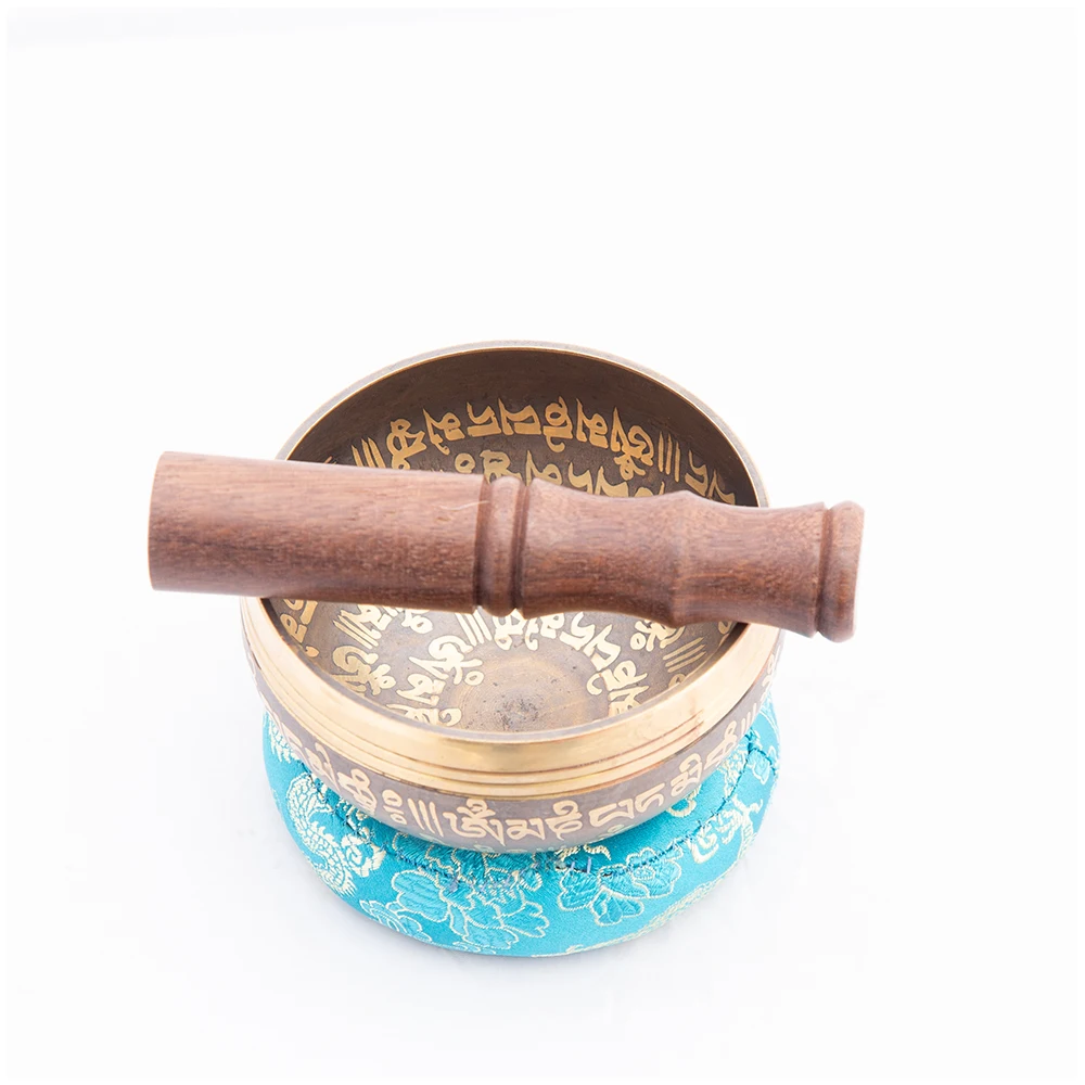 New Arrival Hand Hammered Tibetan Singing Bowl Used For Chakra Healing With Wooden Mallet And Silk Pillow Buy At Best Price
