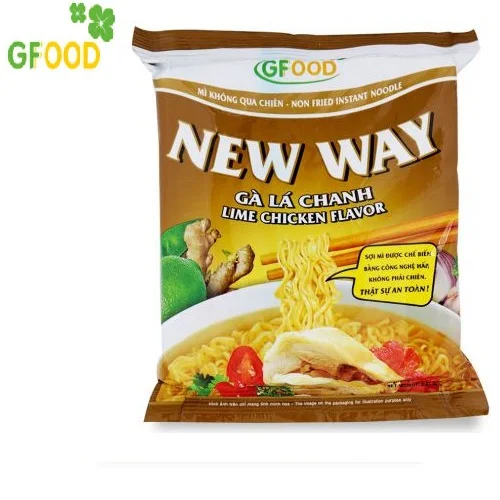 Lime chicken Flavor Vietnam famous noodles healthy instant noodles type cheap bag 70 grams