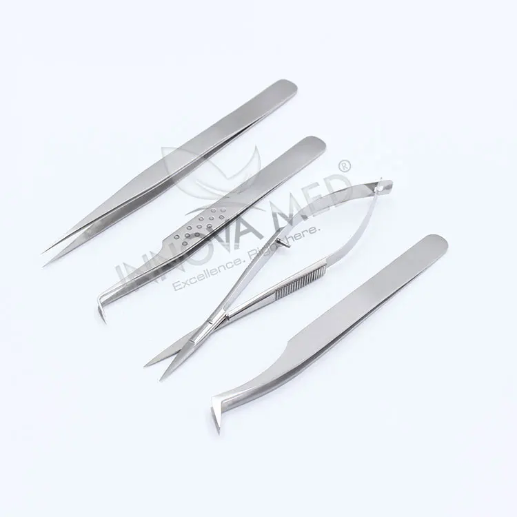 Custom Label Hand-Tested Lash Tweezers in a Stylish and Elegant Black Design Regular Tip Volume Tweezers