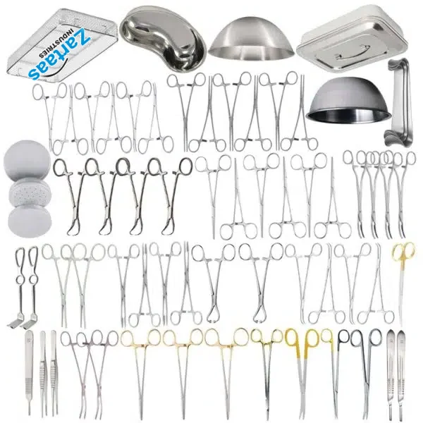 High Quality Stainless Steel Hernia and Appendix Set of 62Pcs Surgical Instruments Manufacturer and Exporter