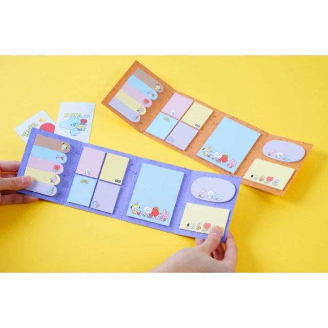 BTS BT21 My Little Buddy Characters 4-Layers Sticky Note Post Memo Pads Cute Lovely Customized Logo Stationary memo