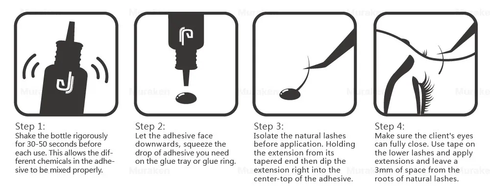 Professional Eyelash Extension Glue Fast-Drying Quick Setting Private Label Available in 5ml and 10ml Bottles