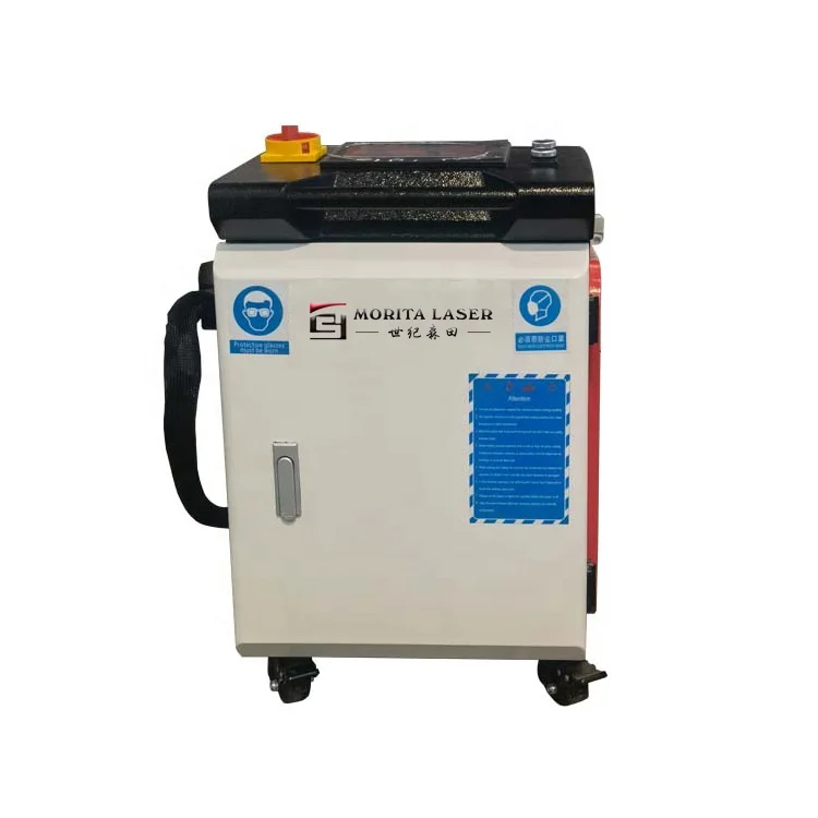 Mobile Portable Rust And Paint Removal 1000W 1500W Rust Fiber Laser Cleaning Machine for Sale