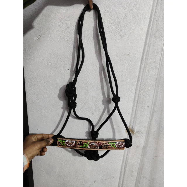 Top Quality Equestrian Horse Braided Rope Halters Adjustable To Any Size by Indian manufacturer