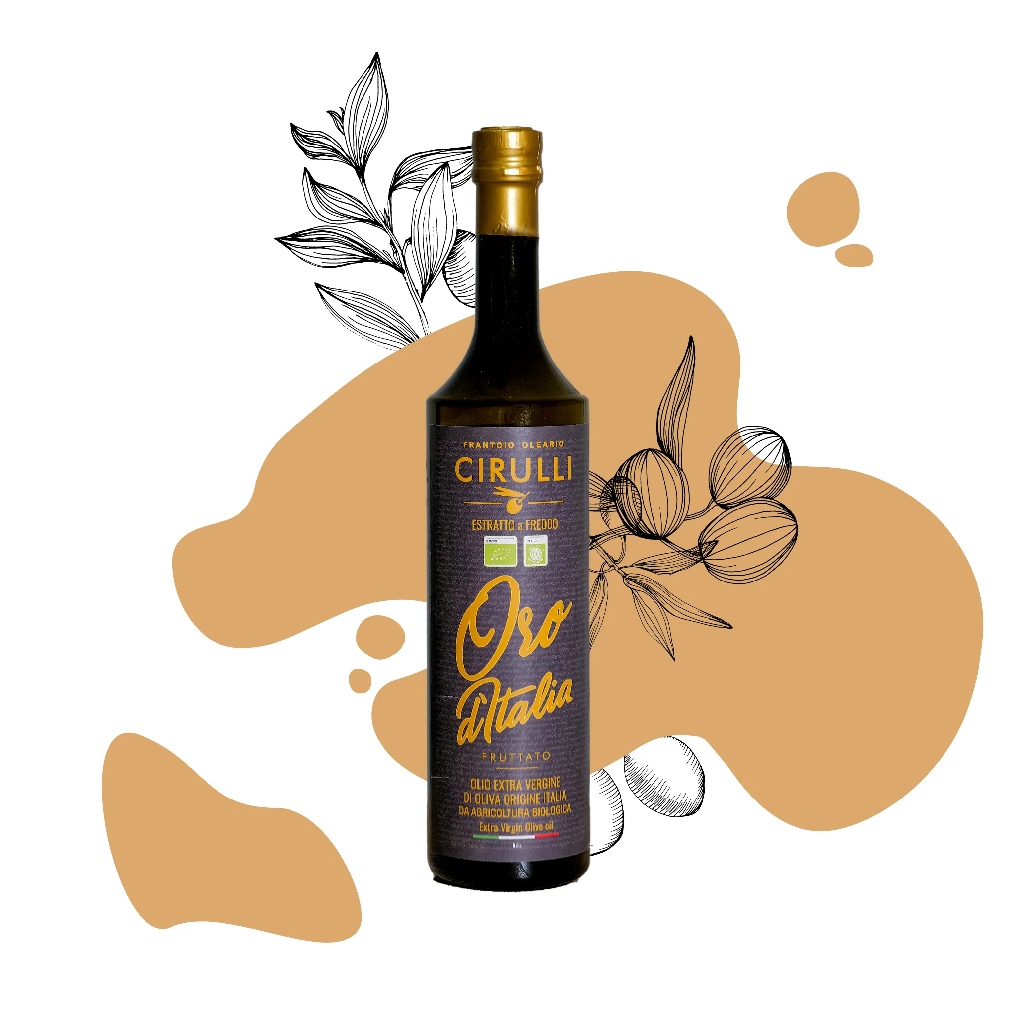 1 bottle of organic extra virgin olive oil 750ml