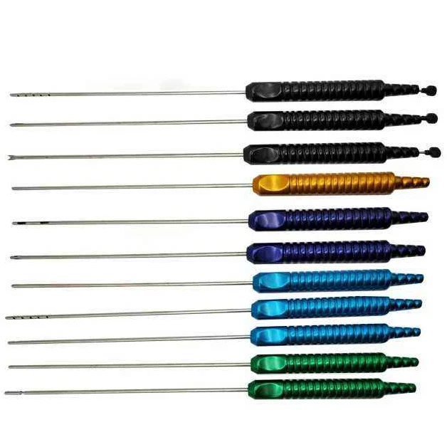 Liposuction Facial Fat Filling Graft Cannula Fat Transplantation Cannula Kit 17pcs Stem Cell Lipo Fat Transplant Set Unique