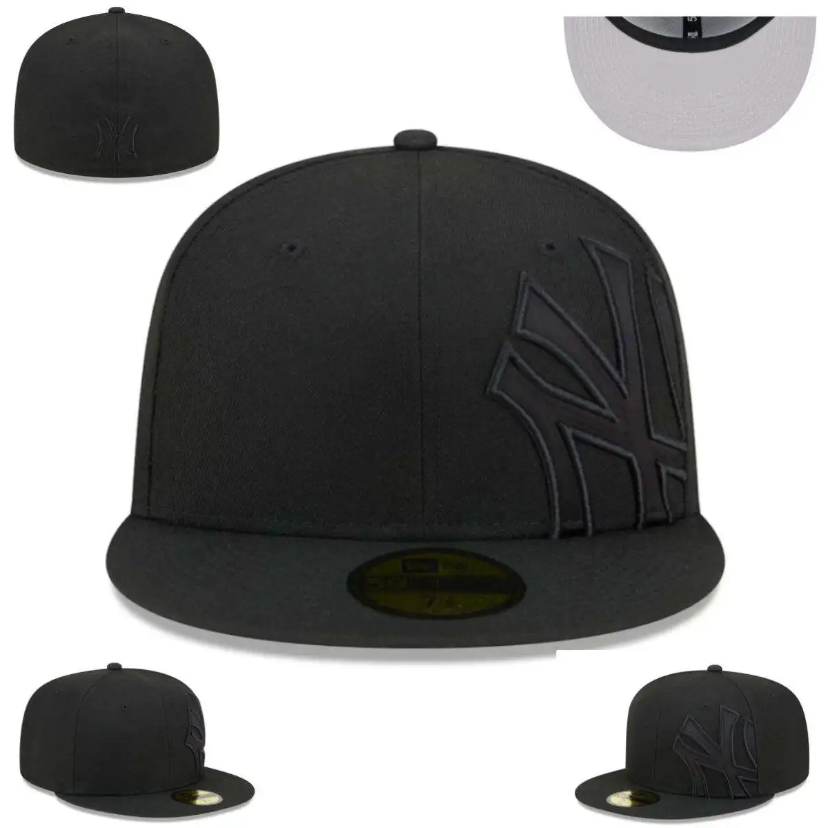 New Design MBL Team Flat Brim Fitted Hats Snapback Caps Football Team Vintage Era Gorras Original Unisex Adults Oxford Embossed