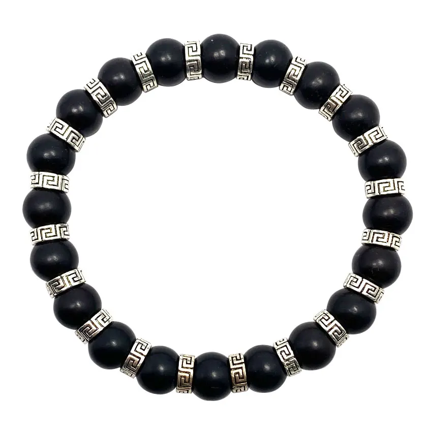Personalized fashion brand promote bracelet custom nature stone beads