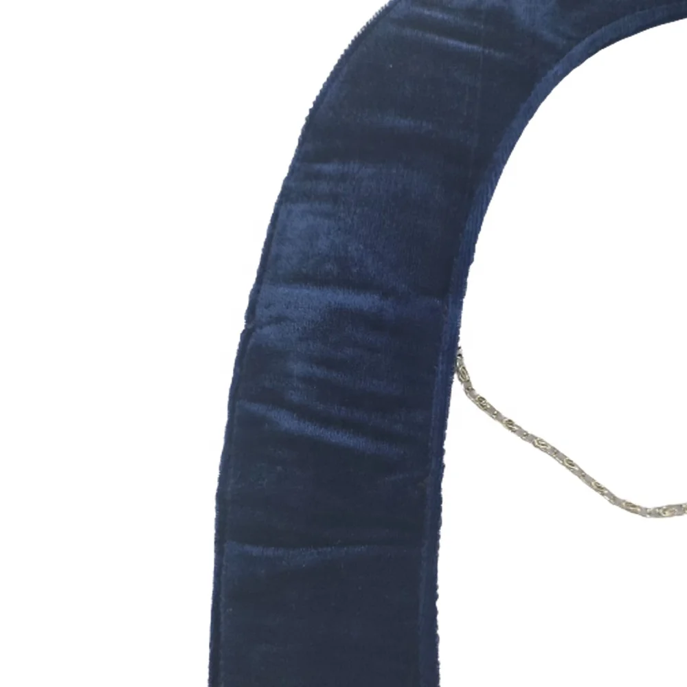 Masonic past master chain collar and silver jewels royal blue velvet with Excellent quality