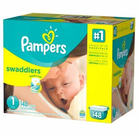 Pampers Swaddlers Diapers, Size P-1, P-2, P-3, Newborn 1 2 3 4 5 6 - ALL SIZES