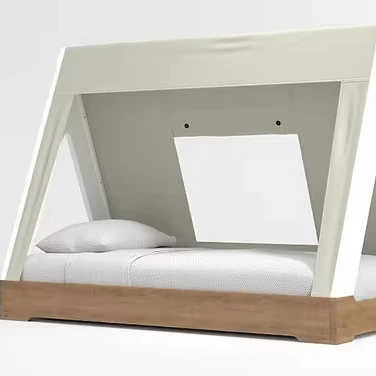 Modern Luxury Bedroom Furniture Latest Design Wood Bed Frame Solid Wood Baby Funny Bed by Vietnamese Manufacturer