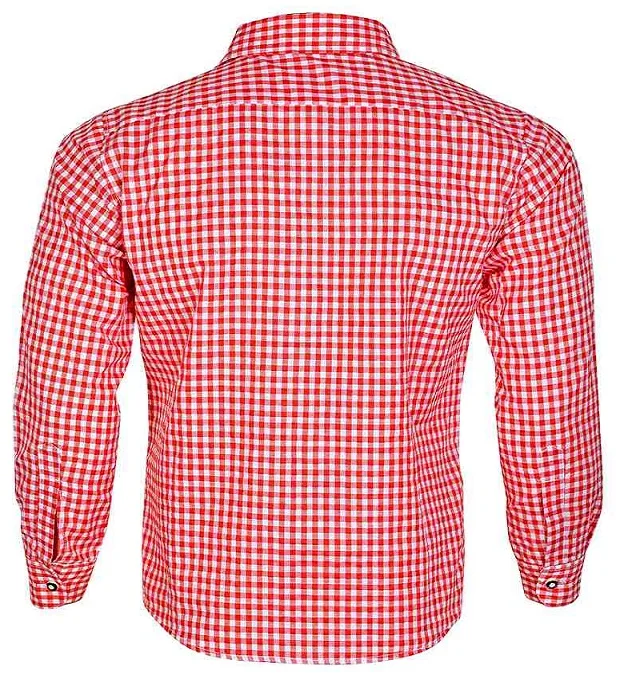 Adults Trachten Shirt with Mandarin Collar Cotton Flannel Silk Breathable Plain Dyed Oktoberfest XL Lederhosen Patterned Shirt