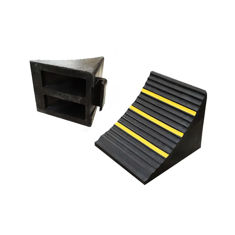 stock heavy duty automotive wheel chock rubber parking car wheel chock