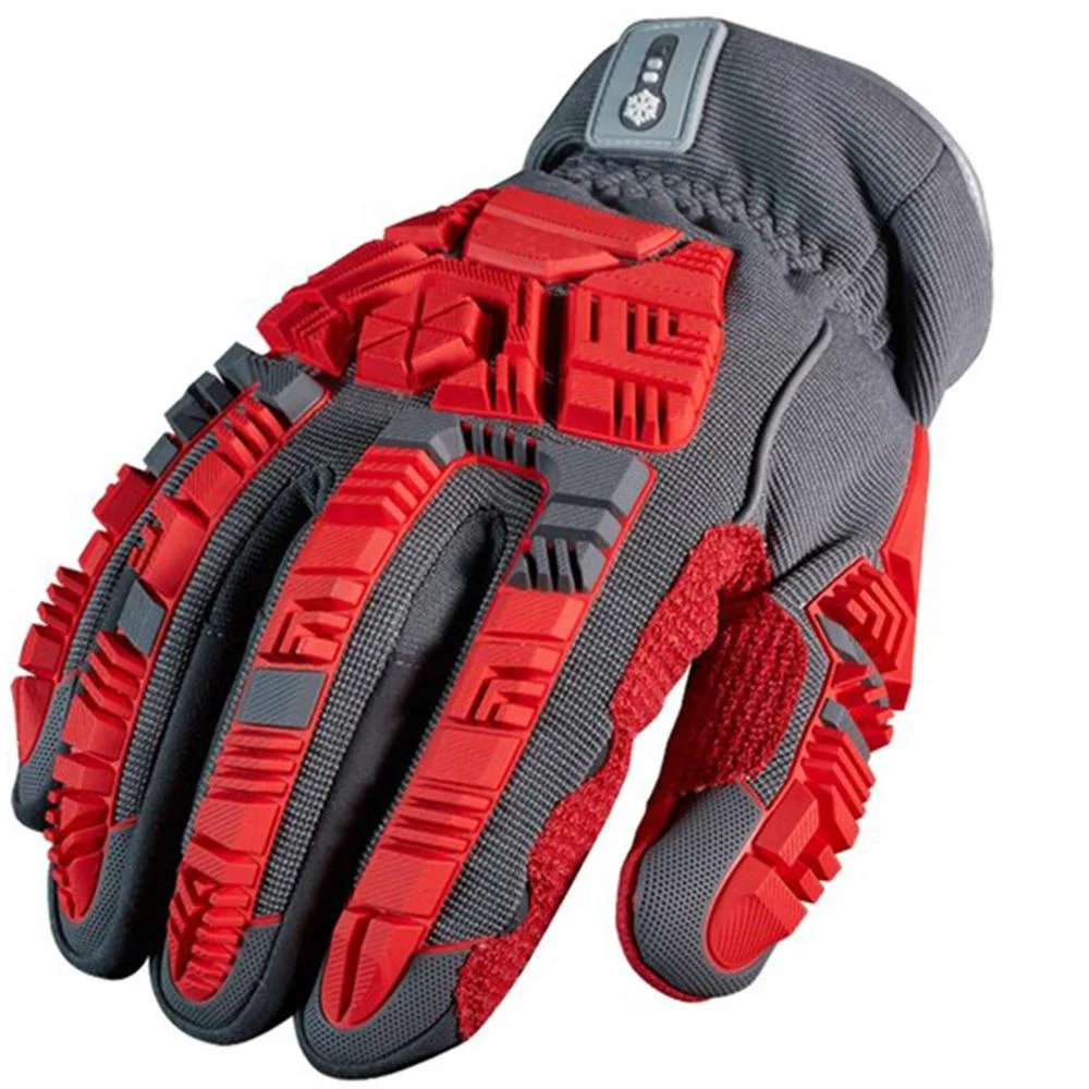 Custom Logo Heavy Duty Rig Anti Impact Gloves Oilfield TPR Sewing Gloves Anti Slip Leather Mechanic Working Safety Gloves
