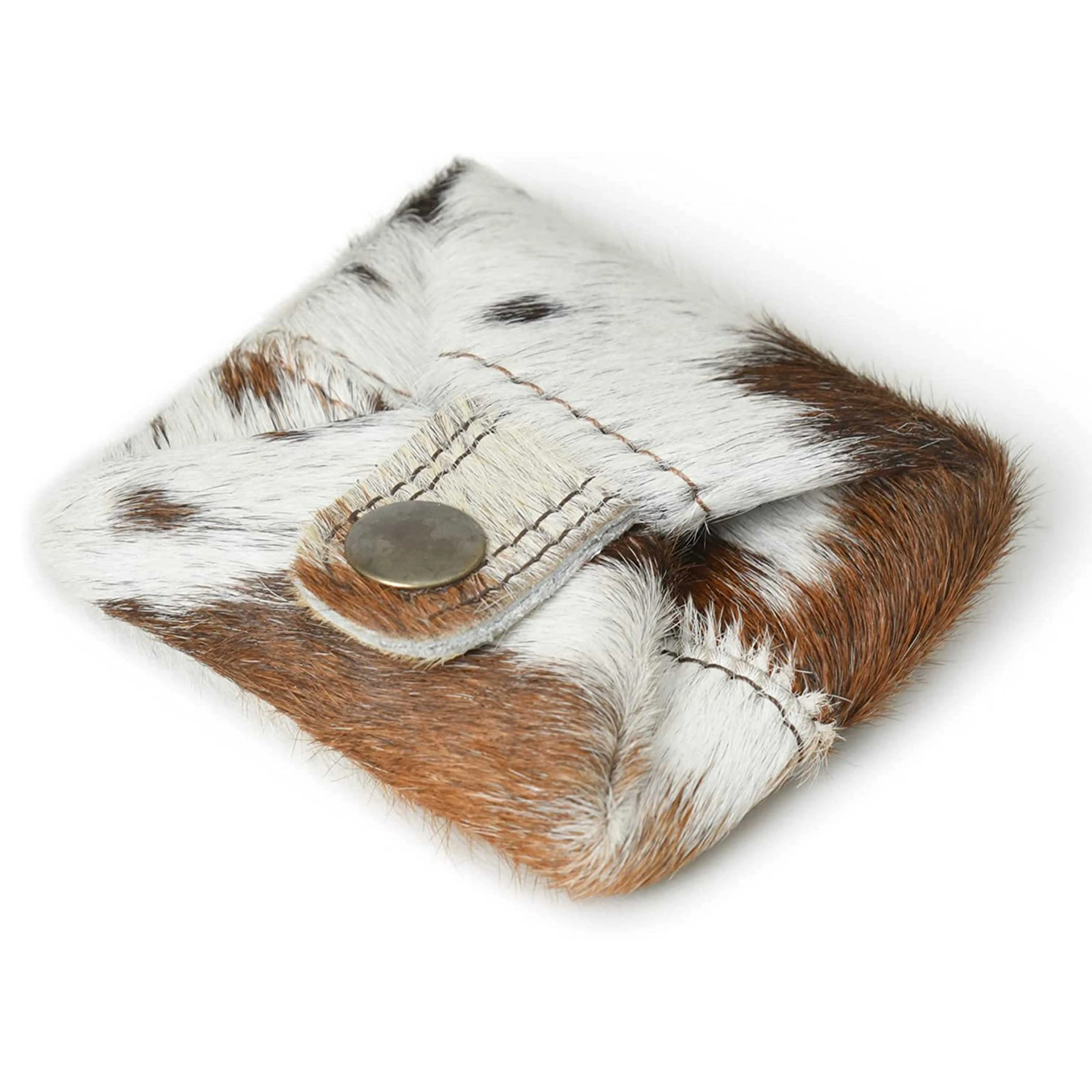 OEM Factory Made Rich Grain Leather Coin Pouch Change Holder Mini Pocket Wallet for Coins Men Women