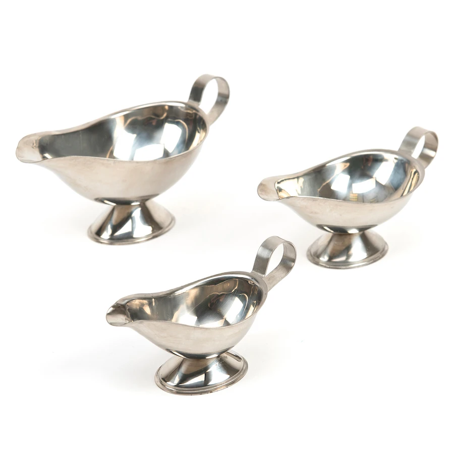 Stylish Design Personalized Metal Microwave Gravy Boat Wholesale Heated Gravy Boat Porcelain Milk Pitcher Coffee 2 in 1