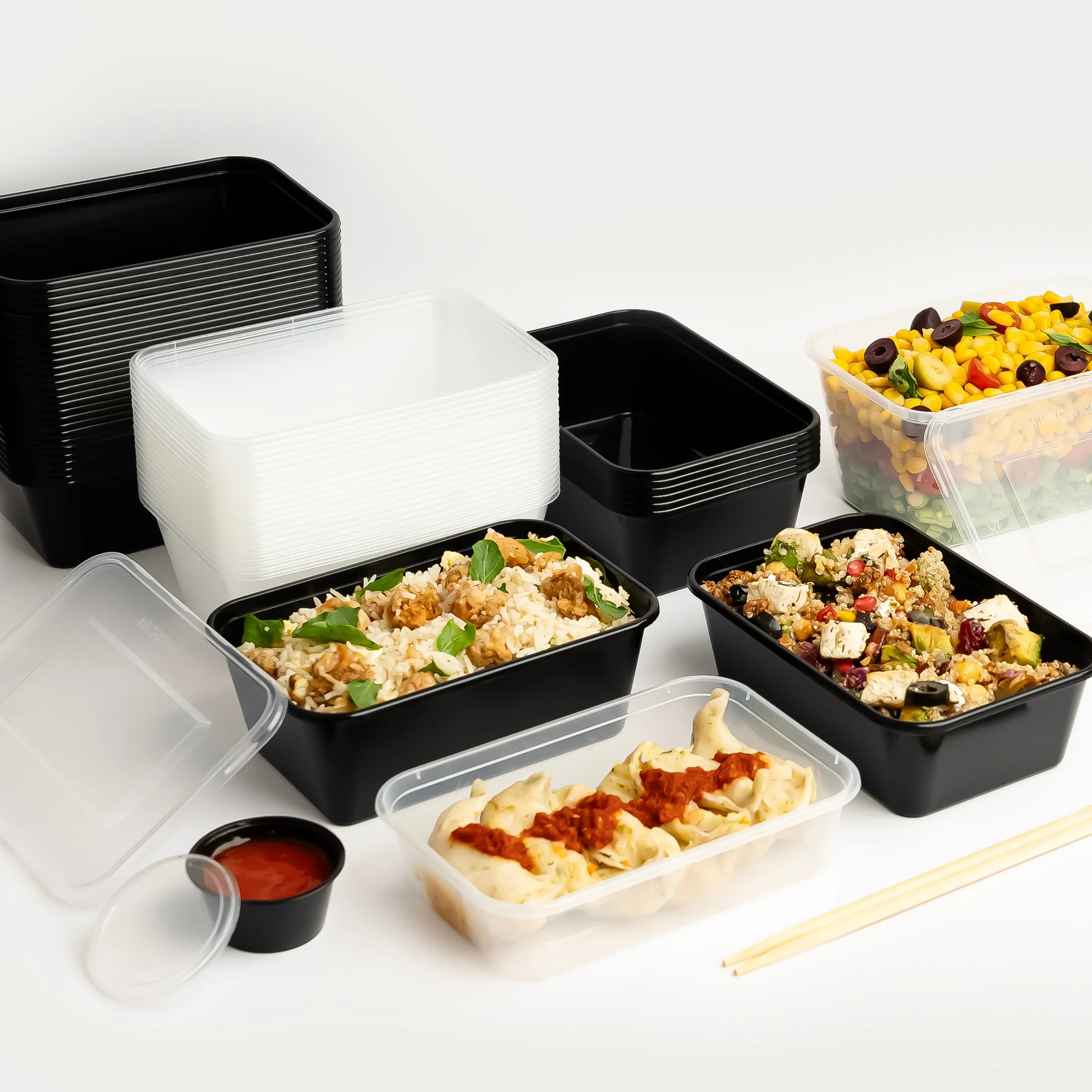 High Quality 1000ml Dishwasher Safe Plastic Container Best Durable Large Quantity Packaging Competitive Prices