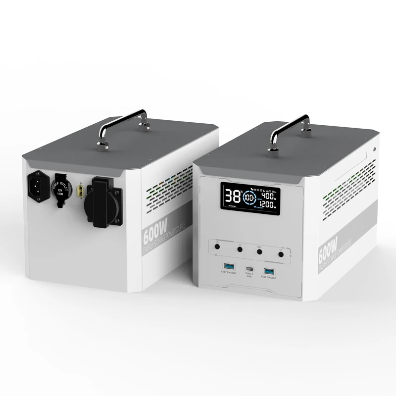 ANSUN 600W Portable Solar Power Station Solar Panel Outdoor Solar Power Bank