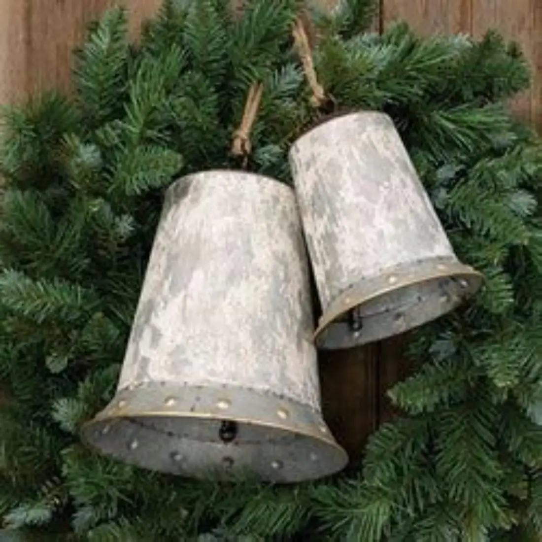 Custom Hot Design Bell Christmas Decoration Hanging Bells Ornaments Hot Selling  Galvanized Sheet Bells For Garden