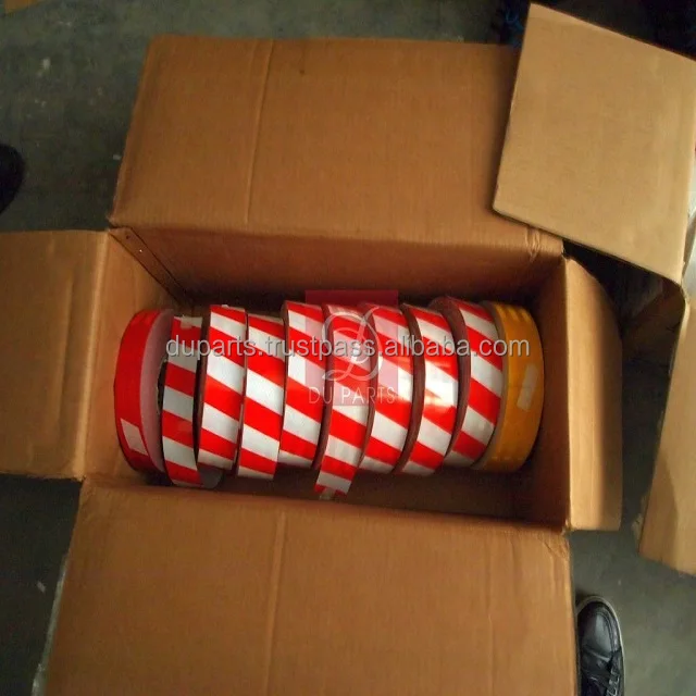 High Quality Red and White Reflective Tapes for Safety, Durable and Versatile for Various Applications, Excellent Visibility