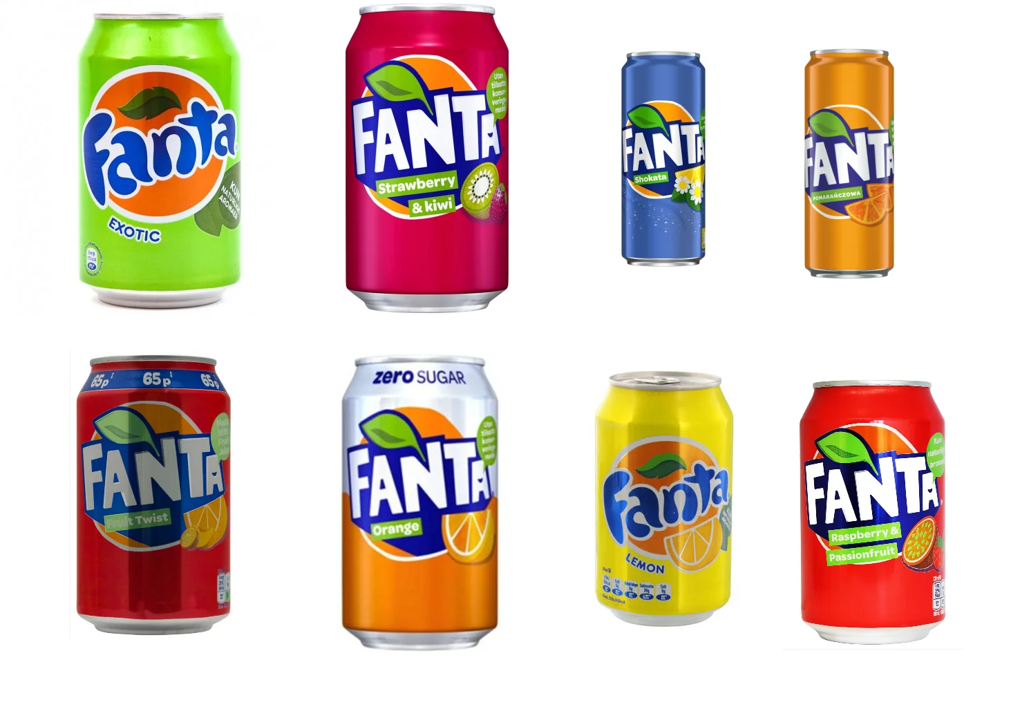 Fanta Exotic 330ml / Fanta Soft Drink / Fanta Soda pack of 24X 330ml can all flavours 2024