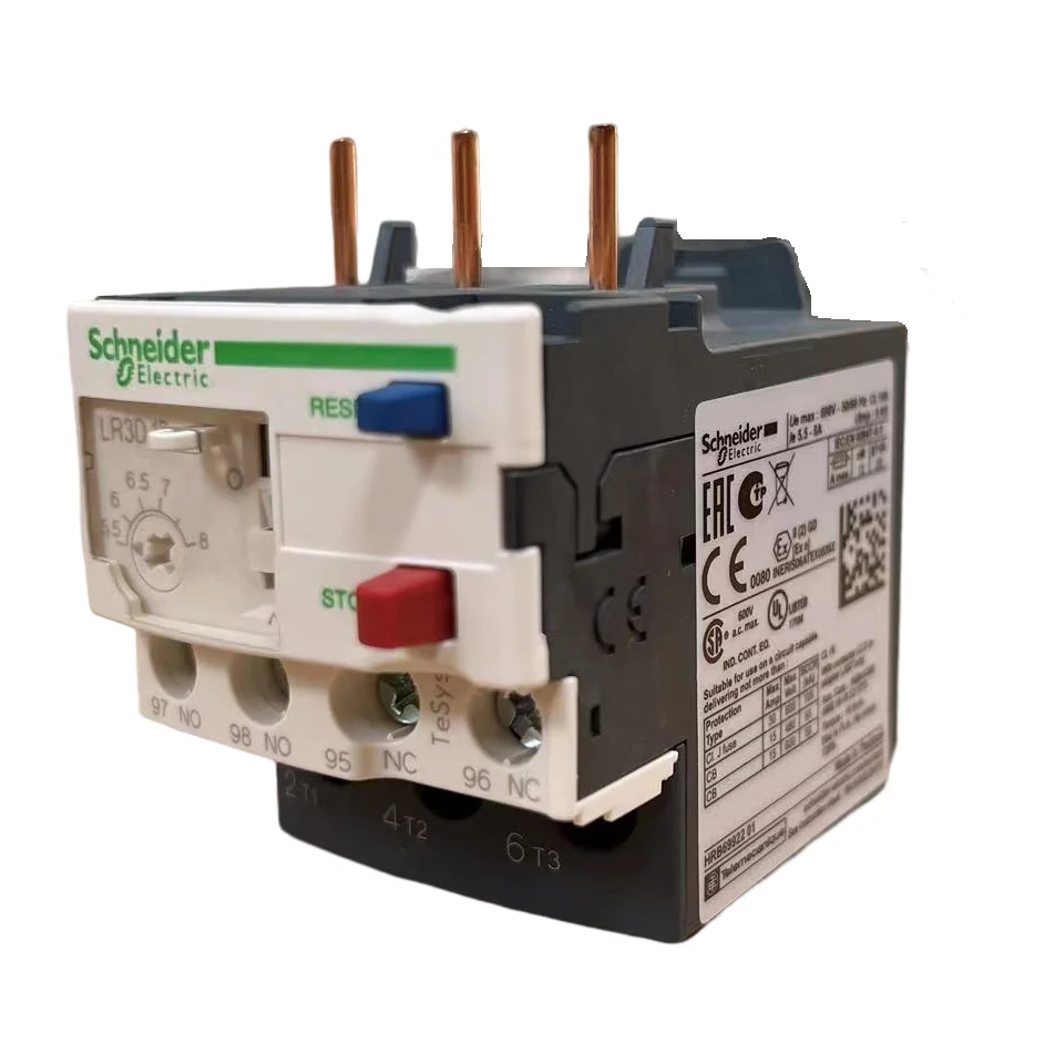 Schneider thermal overload relays 5.5...8 A class 10A LR3D12