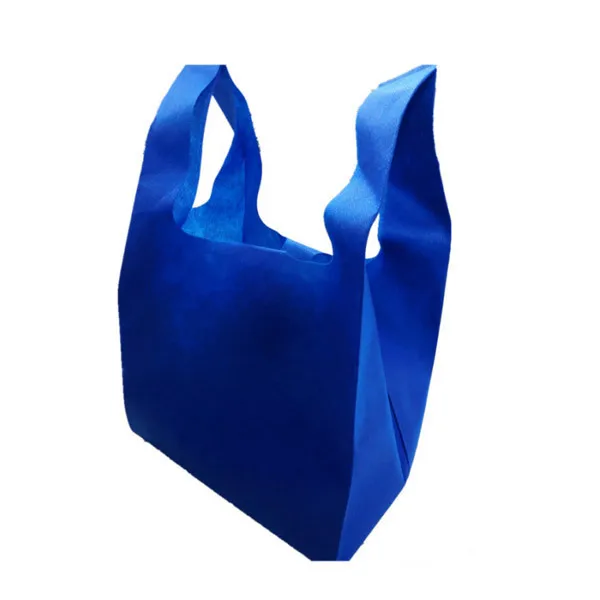 Factory Wholesale Customized Logo and Size Supermarket Shopping Non-Woven T-Shirt Bag Non Woven T Shirt Bags