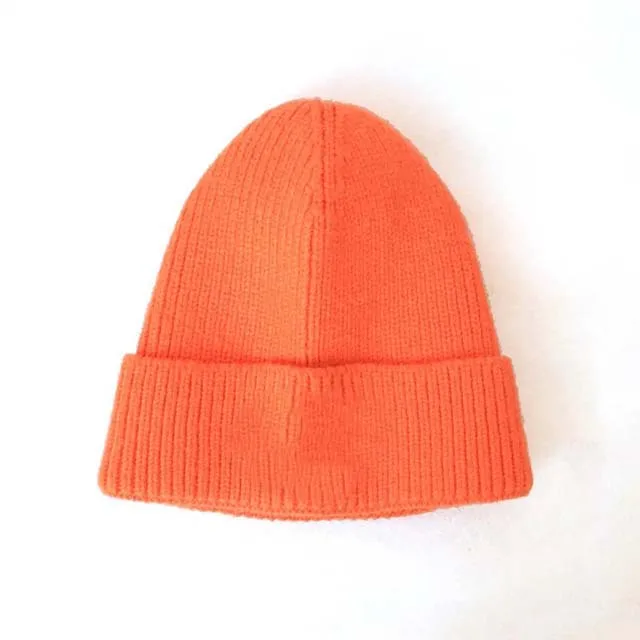 Wholesale Winter Hats Unisex Plain Cap Knitted Beanie Fisherman Beanie Custom Logo Winter Beanies