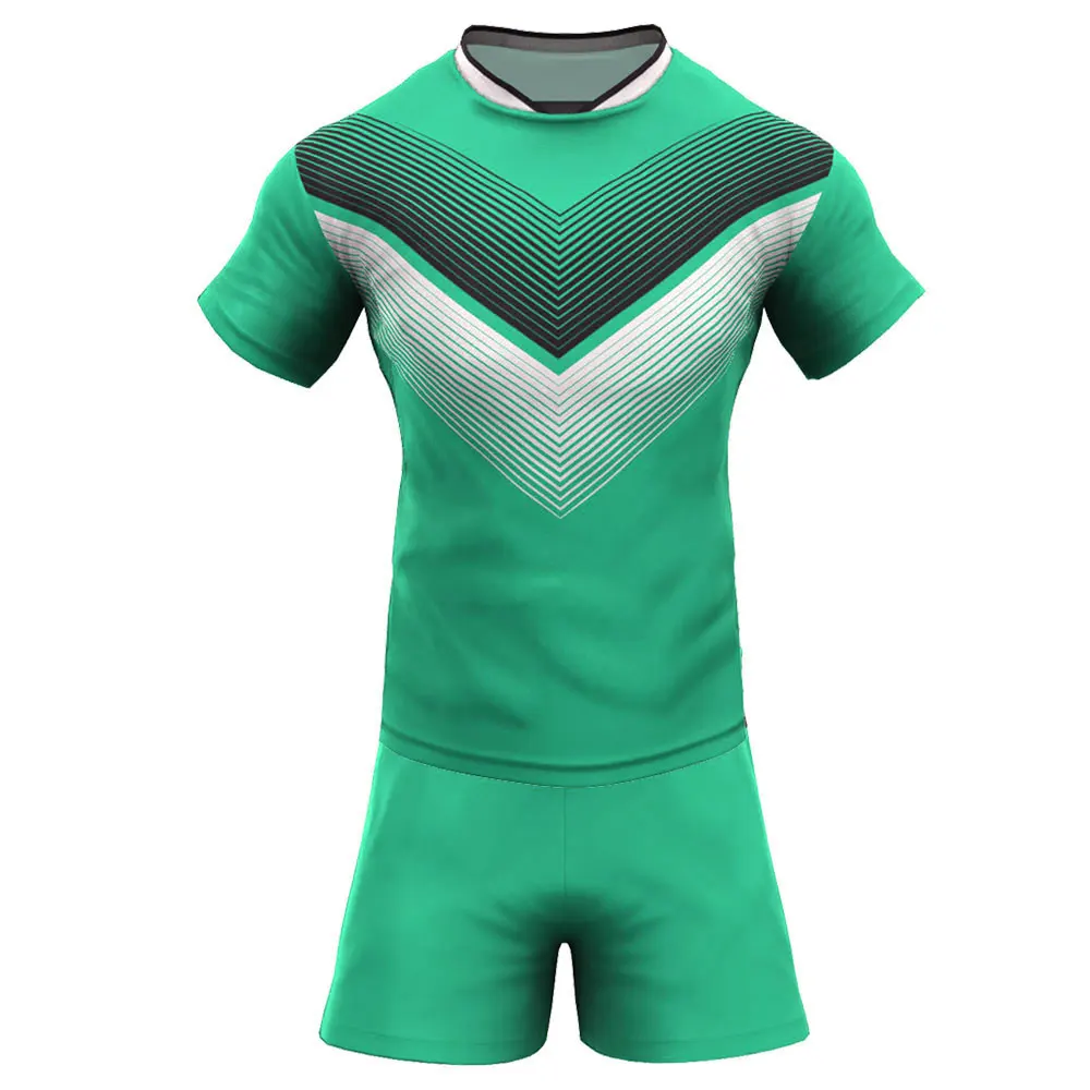 OEM service mens cheap sublimation custom team set rugby jersey, wholesale rugby uniforms by pace sports