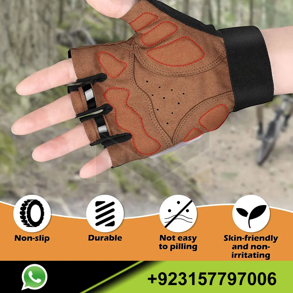 OEM Service High Quality Bicycle Gloves for Men Half Finger Cycling Gloves Summer Season MTB Gloves