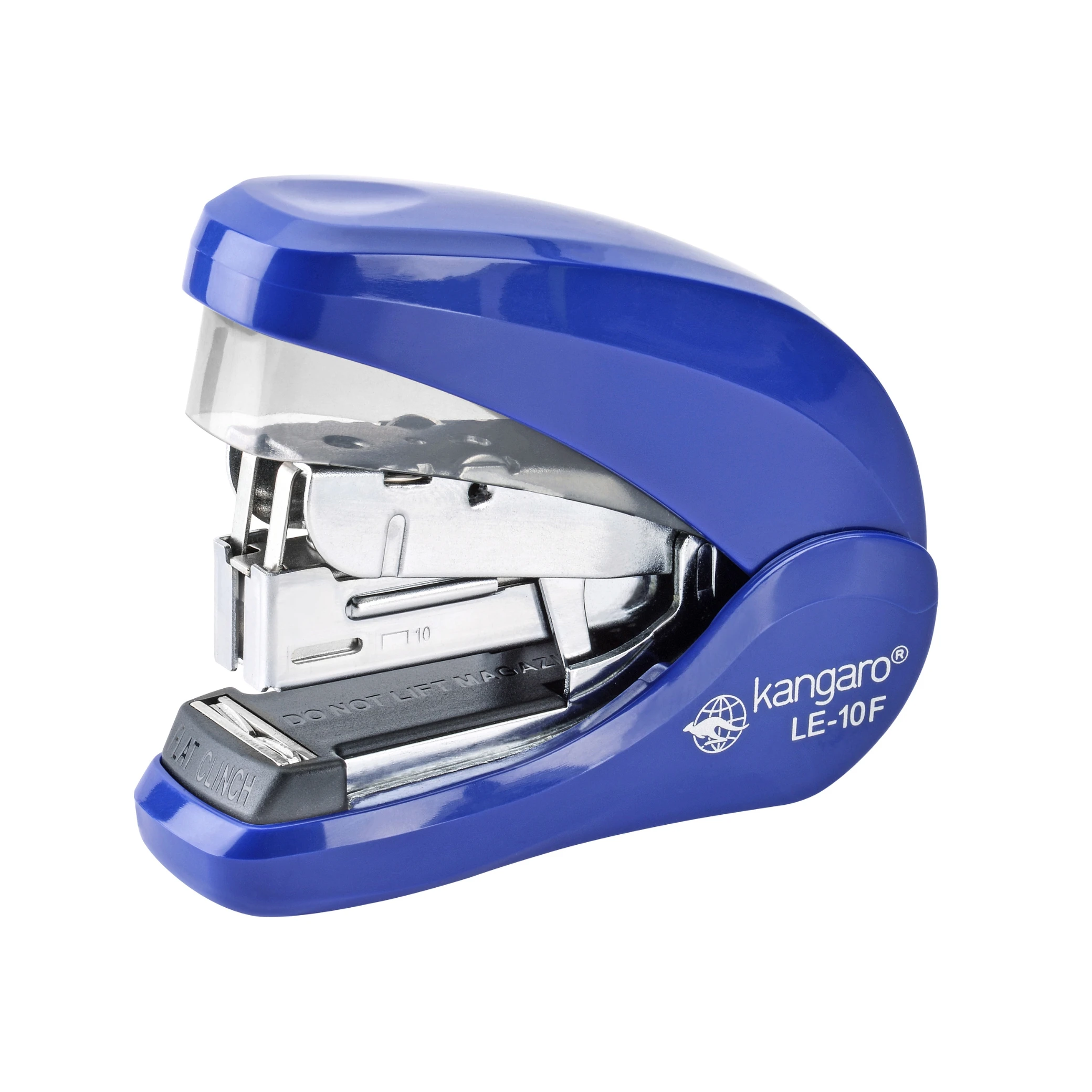 Kangaro All-Metal Compact Plier Stapler Manual Power Quick Loading Mechanism 50 Staples Capacity Plastic Casing Built-In Remover