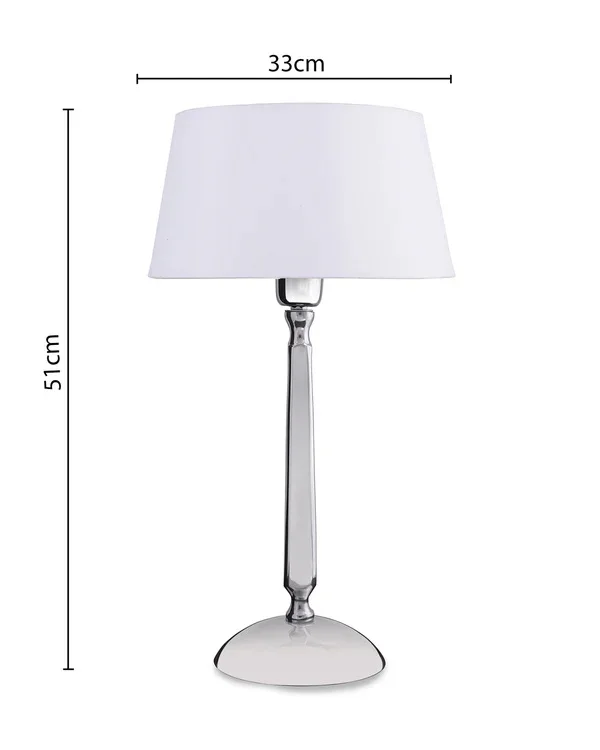 Korean style decorative ornaments bedroom bedside lighting cylindrical silver-plated white metal reading lamp