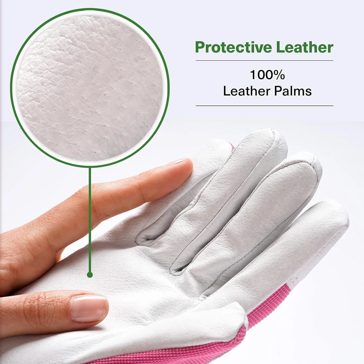 Custom Made Leather Gloves with Rubber Personal Hand Protective Equipment for Outdoor Work Gardening Safety Features Welding ODM