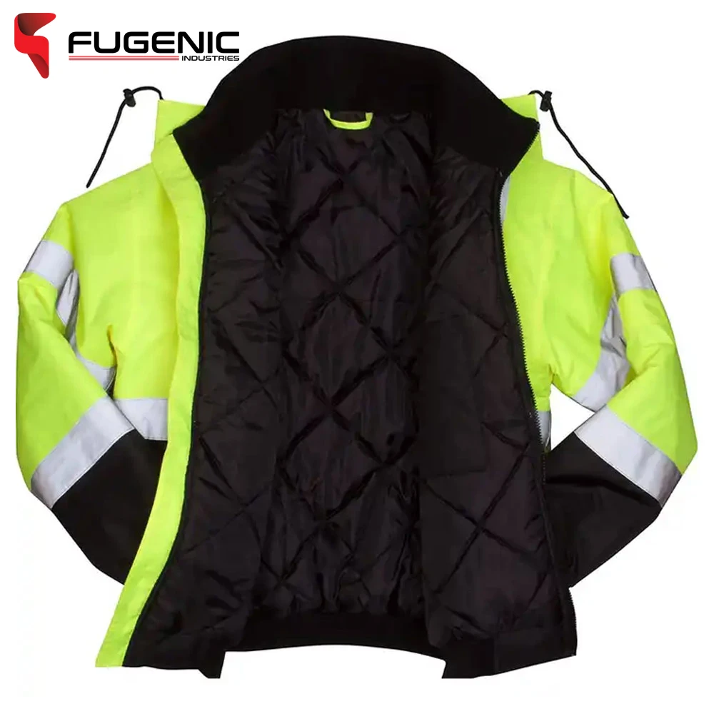 Best Product High Quality Security Work Wear Hi Visibility Reflective Safety Jackets for Mens BY Fugenic Industries