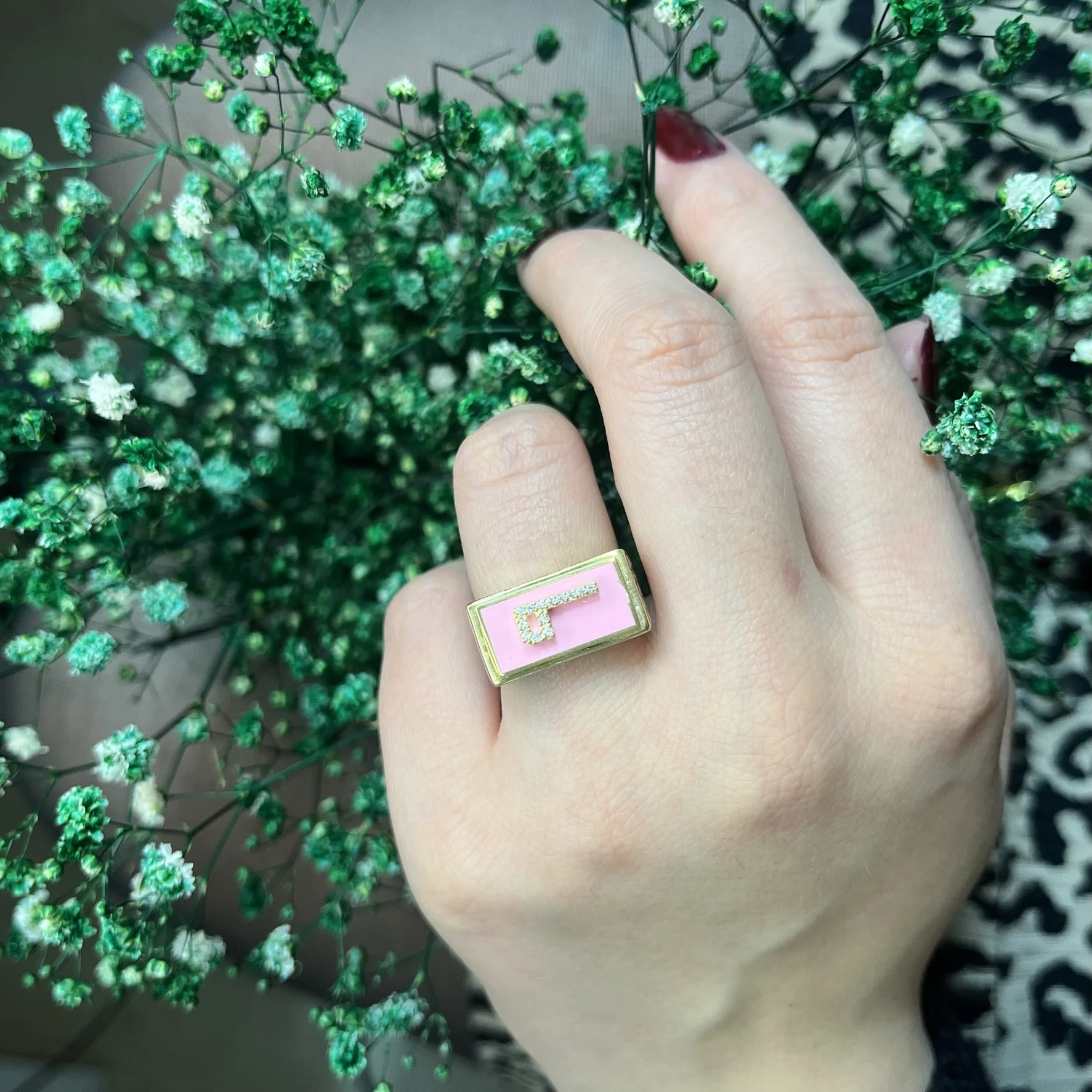 New  Personalized Fashion Luxury Turkish Statement Fine Jewelry Hot Selling Trendy 925 Silver Arabic Letter Custom Islamic Boho