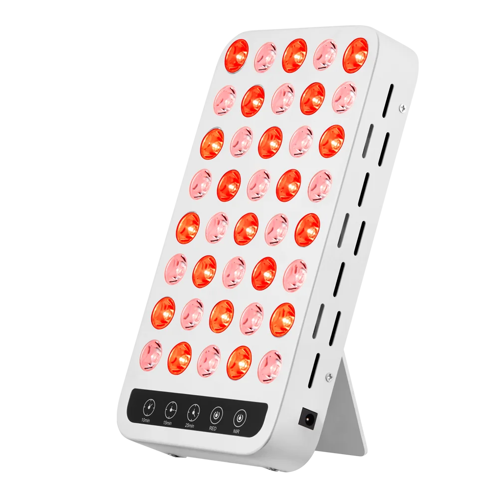 Portable PDT 660nm 850nm therapy panel face target body 40 leds 120W red NIR anti-aging light therapy lamp