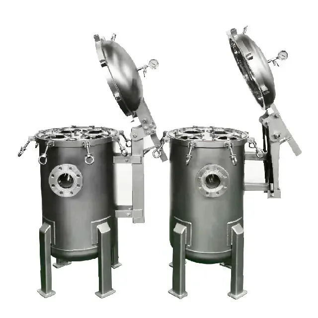 Wholesale High Flow Quick Open 6 bar or 10 bar stainless steel Multi-Bag Filter Housing vessel For Seawater Desalination