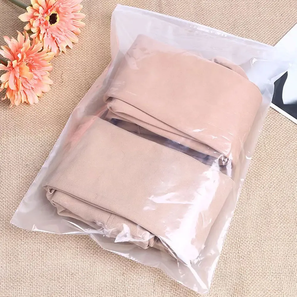Reusable Plastic Bags Clear Packaging Plastic Bags Frosted Zipper Plastic Bags For Clothing