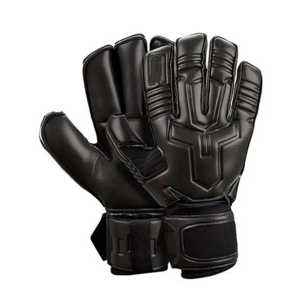 Professional thick latex Goalkeeper Gloves Finger Protection Football gloves soccer
