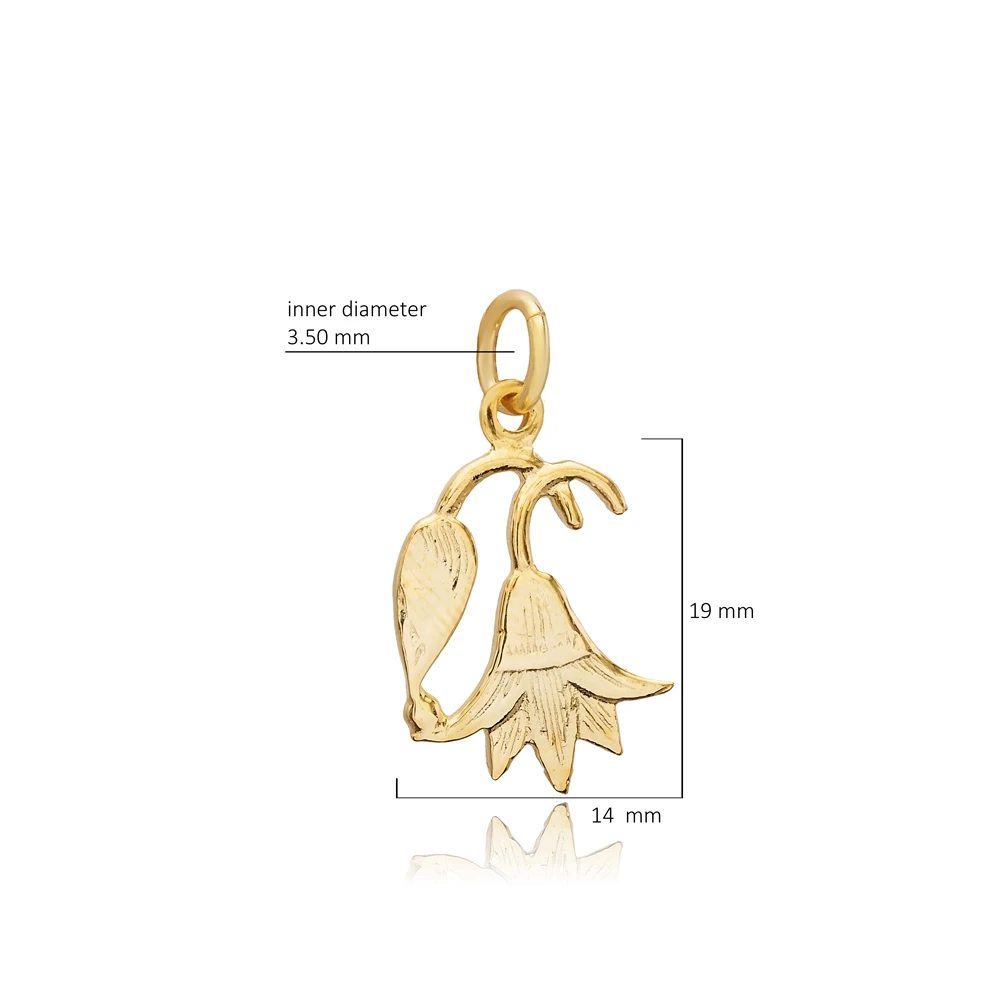 Ancient Egyptian Flower Symbol Design 925 Sterling Silver Wholesale Turkish Handmade Plain Pendant Charm Fine Jewelry