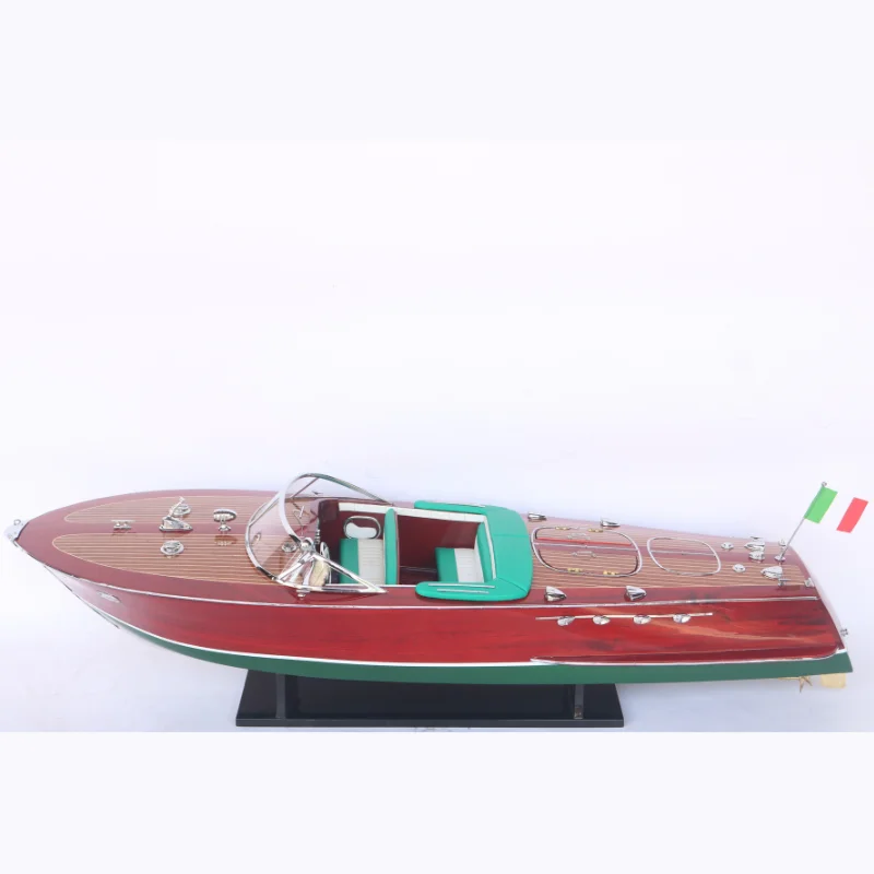Gia Nhien Manufacturer Custom Design Riva Ariston (dark blue) WOODEN MODEL BOAT - HIGH QUALITY WOOD SHIP MODEL - HANDICRAFT