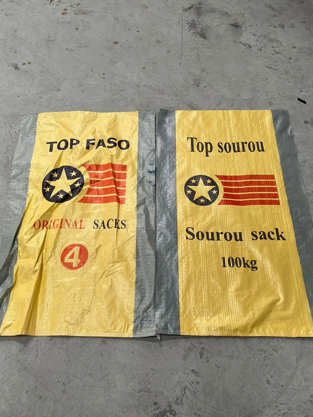 Top quality polypropylene bag 20kg 25kg 50kg empty pp woven sand bag