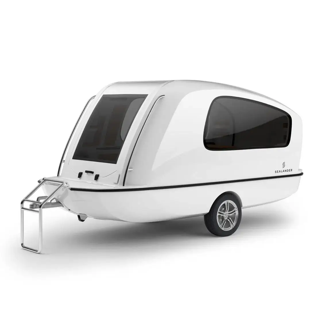 Customized Offroad Family Travel Camping Trailer Caravans Pop Top Hybrid Caravan Trailer With Shower