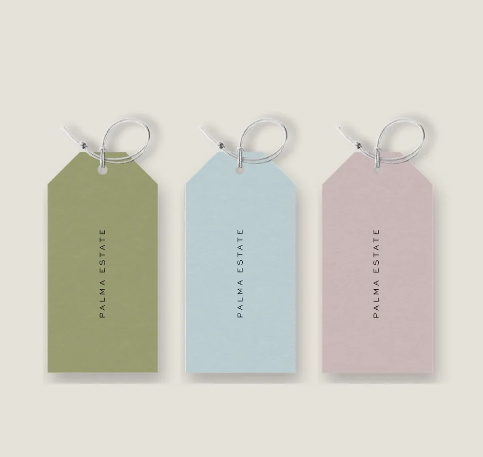 Personalized Retail Tags Diy art craft hang tag matte special card paper Swing Tag for bottle candle gift wedding candy box