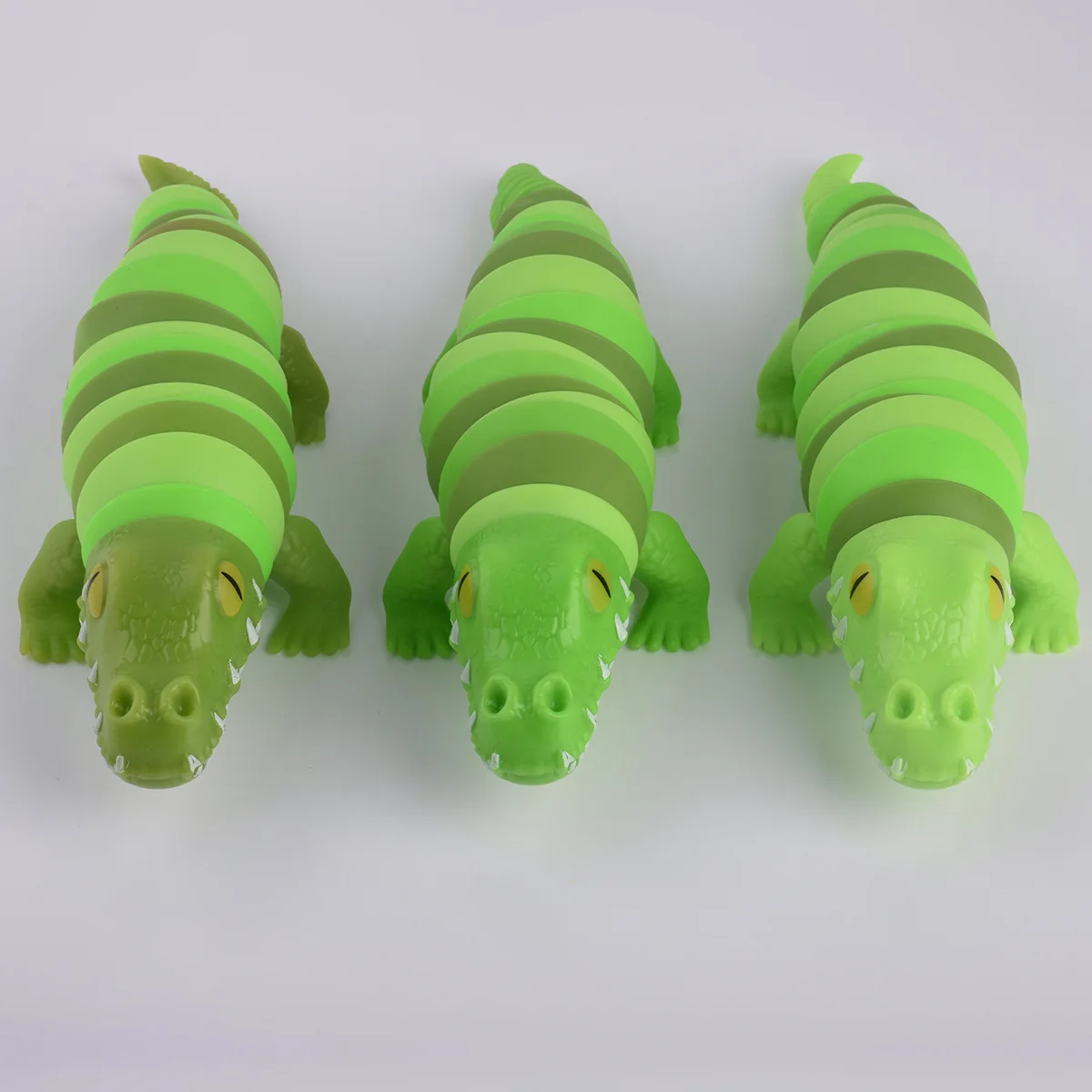 Alligator Wiggle Gator Crocodile Reptile Large Articulated Jointed Moving decompression toy crocodile slug puzzle fidget toy
