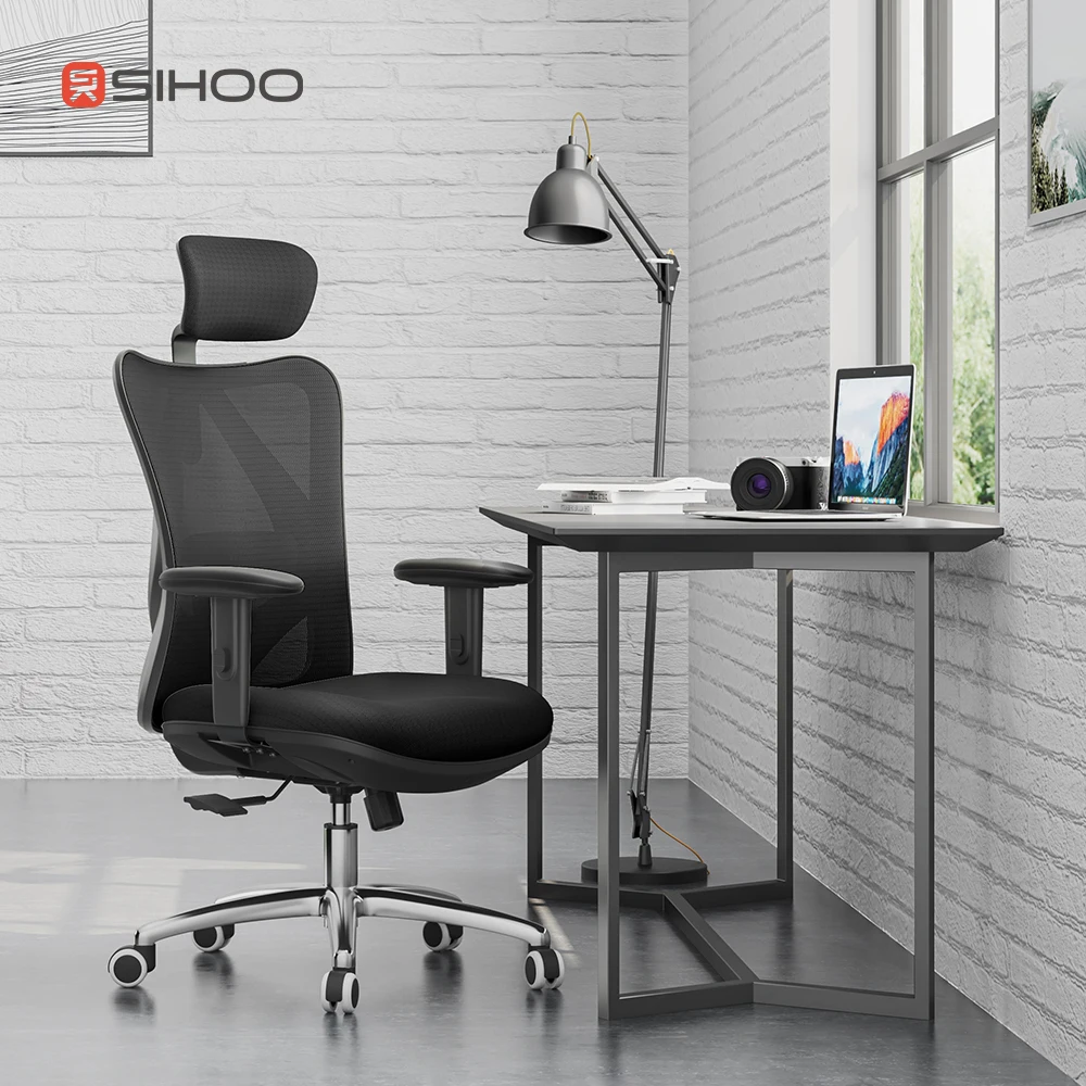 OEM Office furniture office chair M18 Height and angle adjustable headrest mesh chair for office