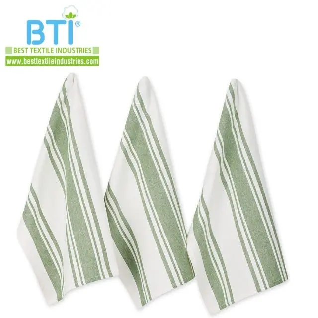 BTI модные хлопковые кухонные полотенца хлопчатобумажная чайная кухонная одежда из пряжи