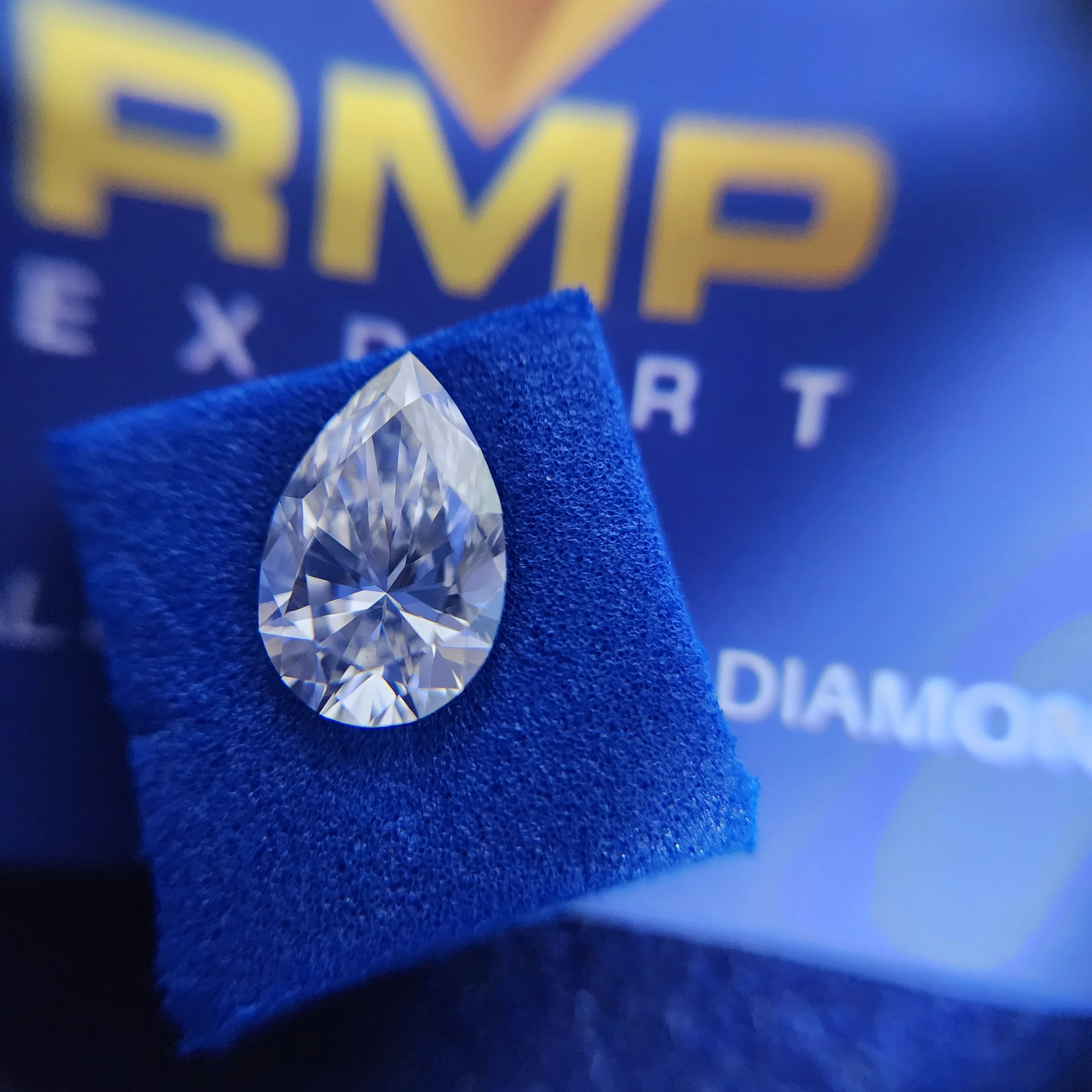 1ct 1.5ct 2ct 2.5ct All Size Pear Cut Lab Diamond IGI Certified Fancy Cut HPHT CVD Pear Shape Lab Grown Diamond